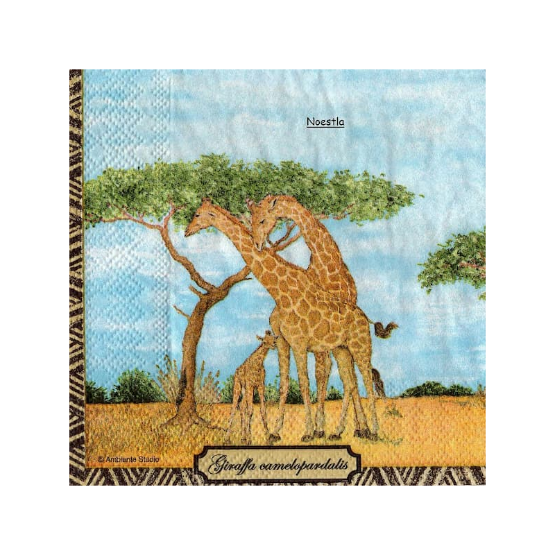 1serviette papier Girafes-60