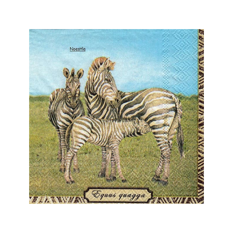 1serviette papier Zèbres-61