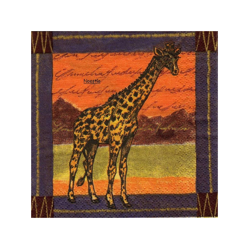 1serviette papier Girafe-62