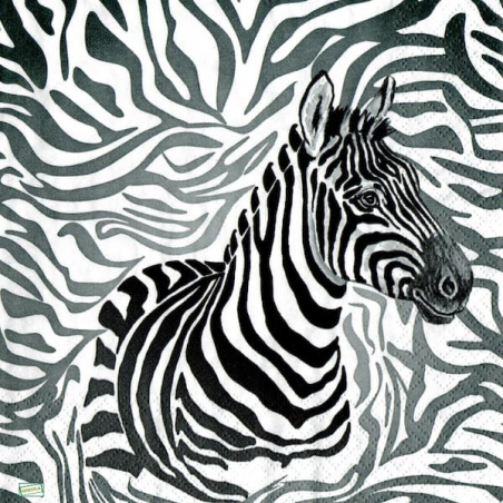 1serviette papier Zèbre-63
