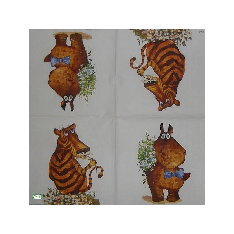 1 serviette Animaux Afrique-67