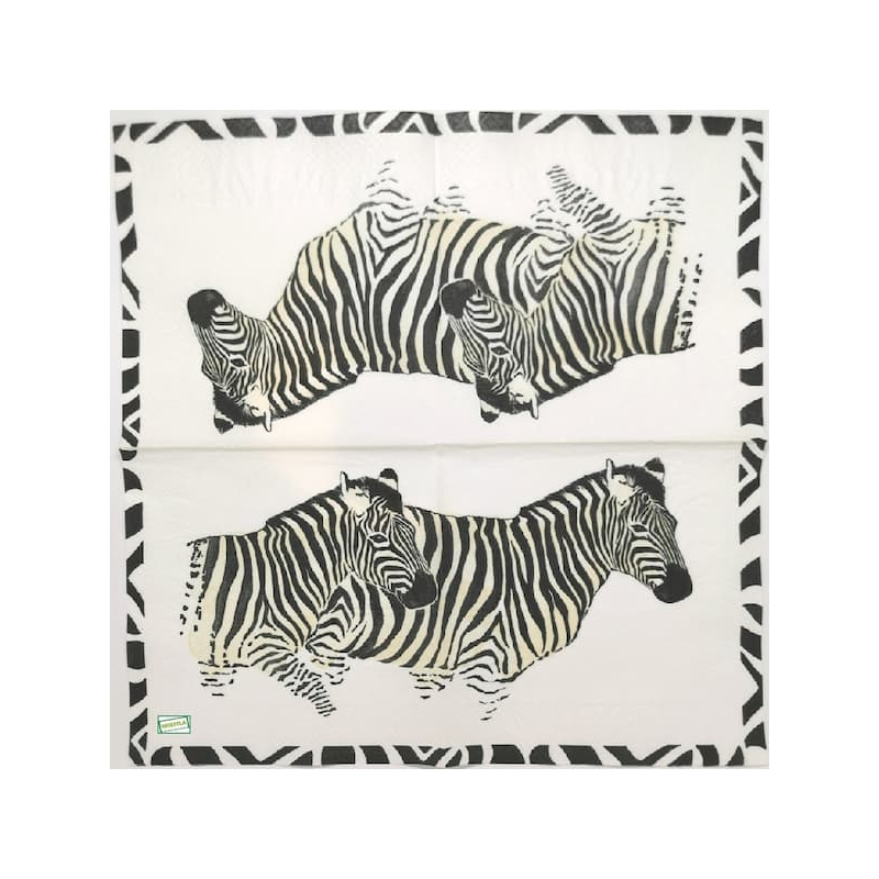 1serviette papier Zèbres-71