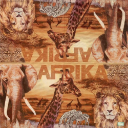 1 serviette Animaux Afrique-91