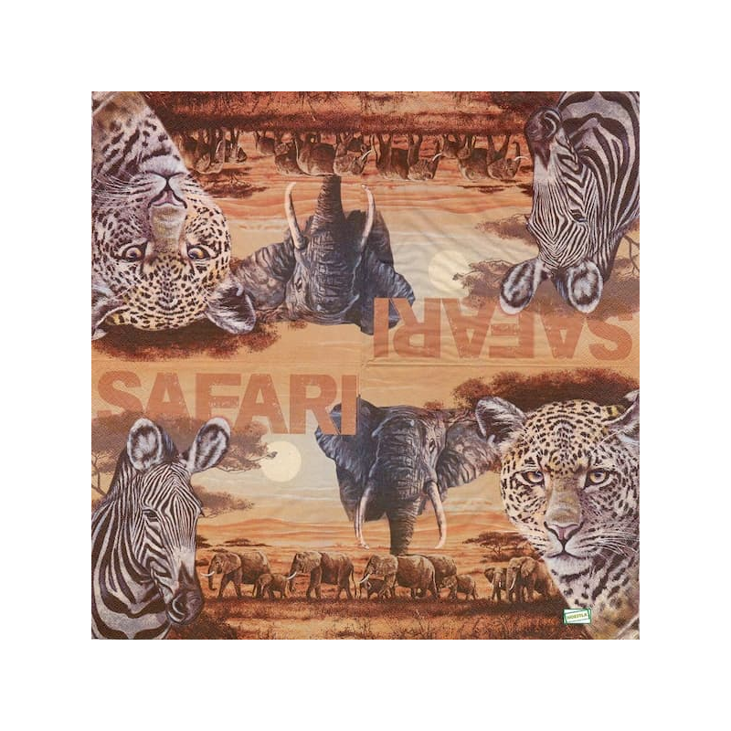 1 serviette Animaux Afrique-93