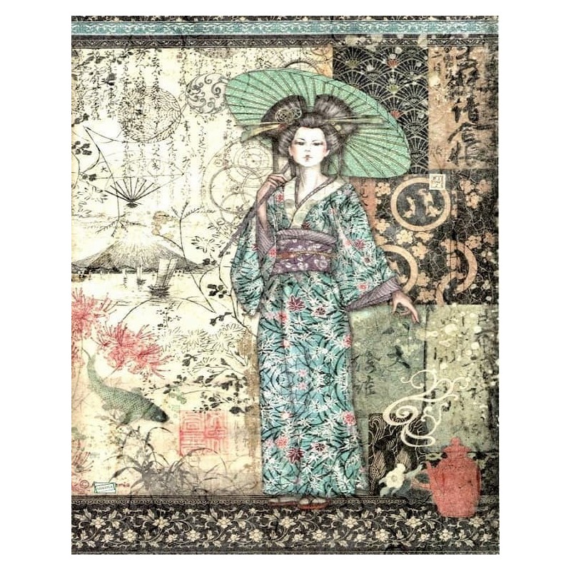 1 papier de riz La Geisha -STA6