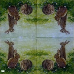 1serviette papier Lapins-26