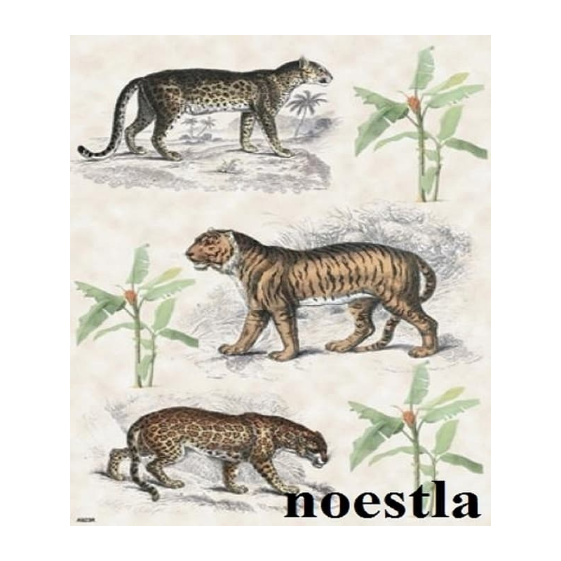 papier de riz Animaux Afrique -X26