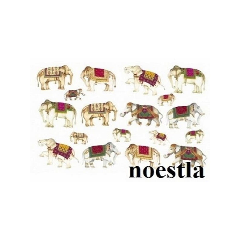 3papiers de riz Eléphants-X27