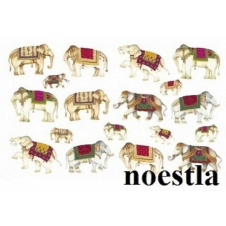 3papiers de riz Eléphants-X27