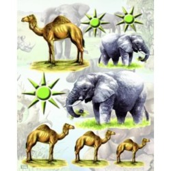 papier de riz Animaux Afrique-ZAN85G