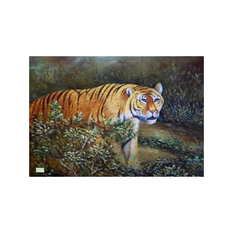 1papier de riz Le tigre-ZAN137G