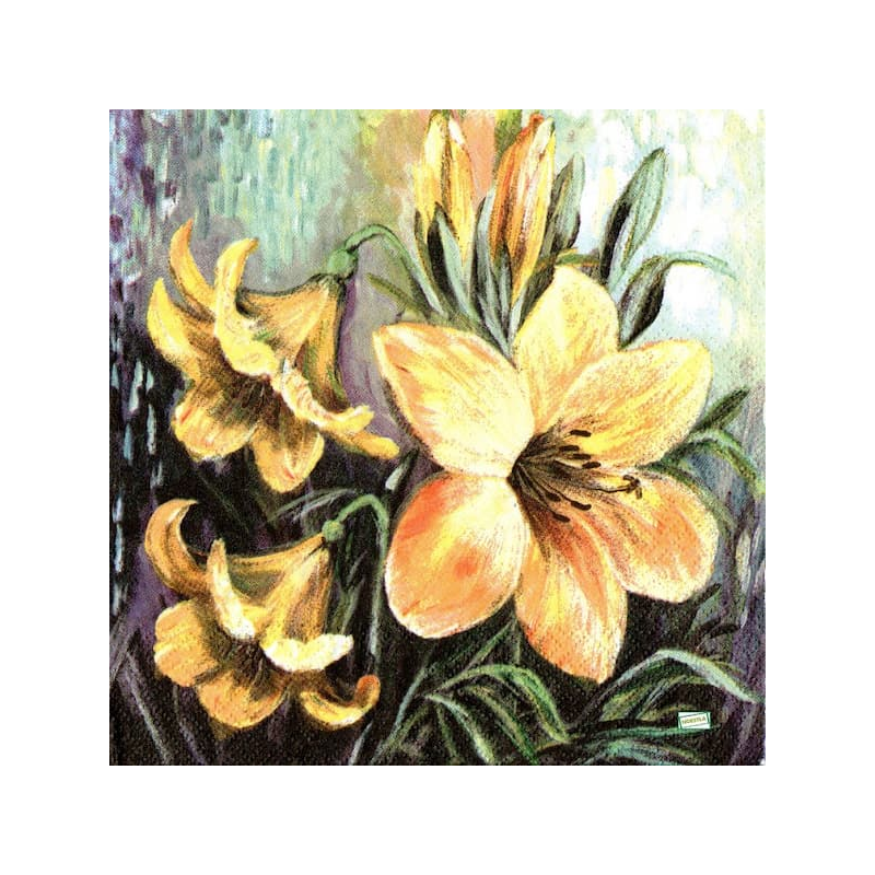 1 serviette Les Lys - 2