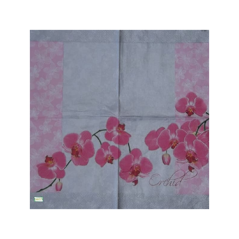 1serviette papier Orchidés-5