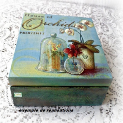 1serviette papier Orchidés-8