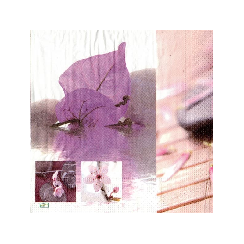 1serviette papier Orchidés-12