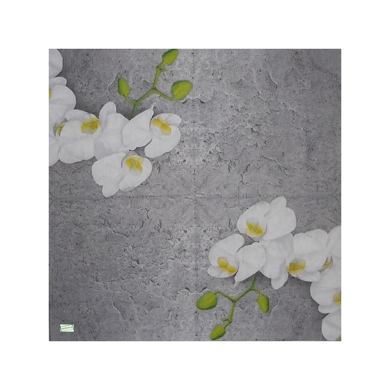1serviette papier Orchidés-15