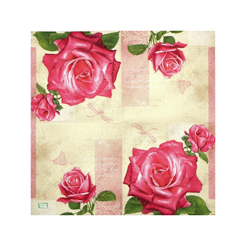 serviette papier Les Roses-116