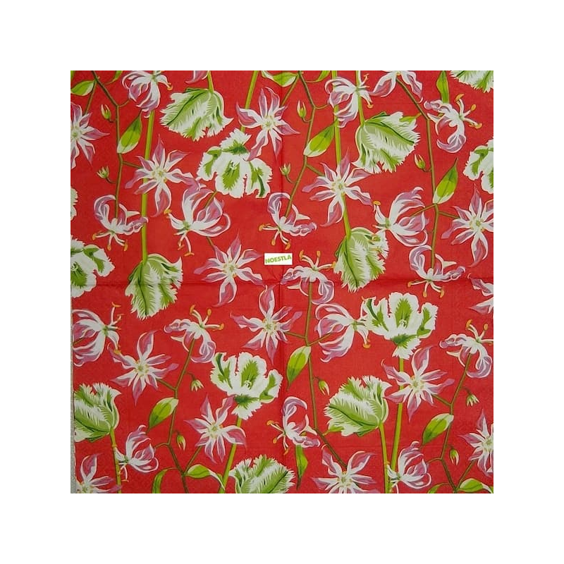 1serviette paper Orchidés-19