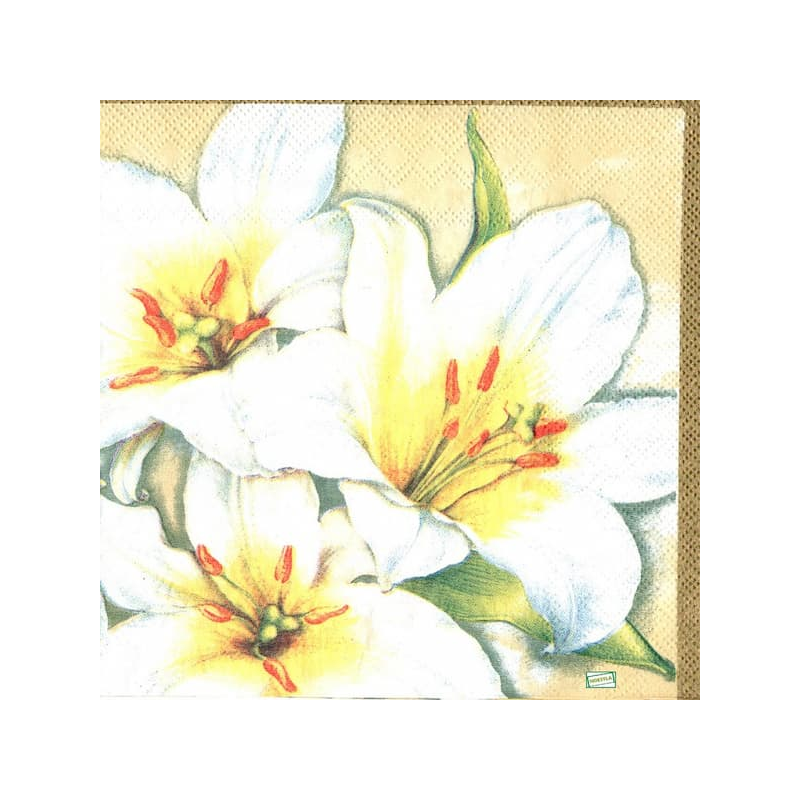 1 serviette papier Les Lys-23