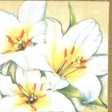 1 serviette papier Les Lys-23