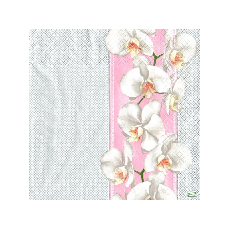 1serviette papier Orchidés-27