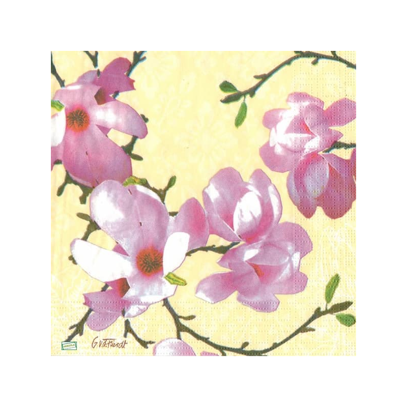 1serviette papier Orchidés-32