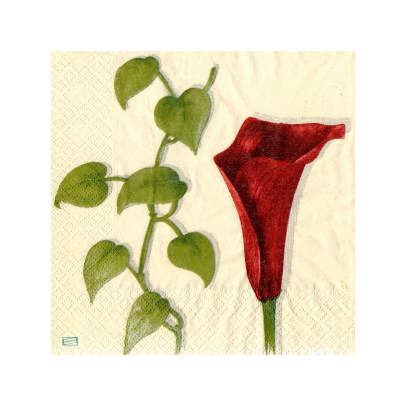 6serviettes papier Arums-37