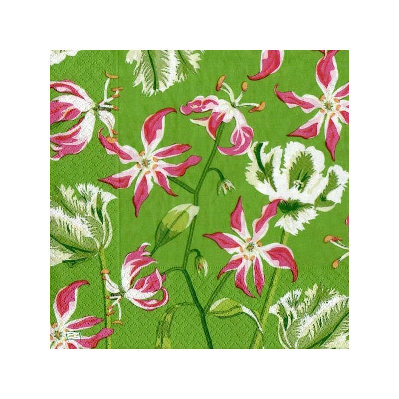 1serviette papier Orchidés-43