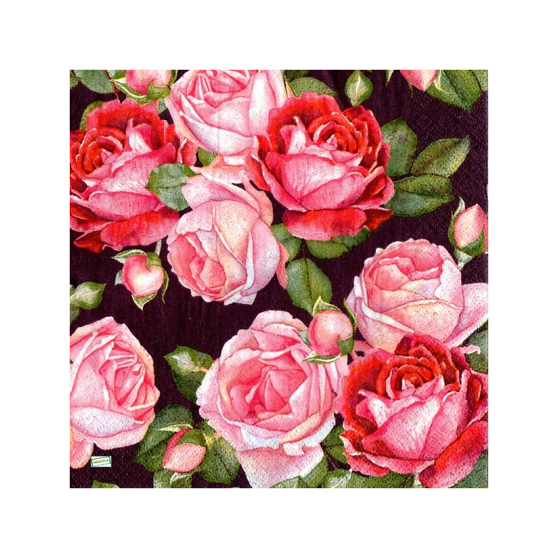 serviette papier Les Roses-120