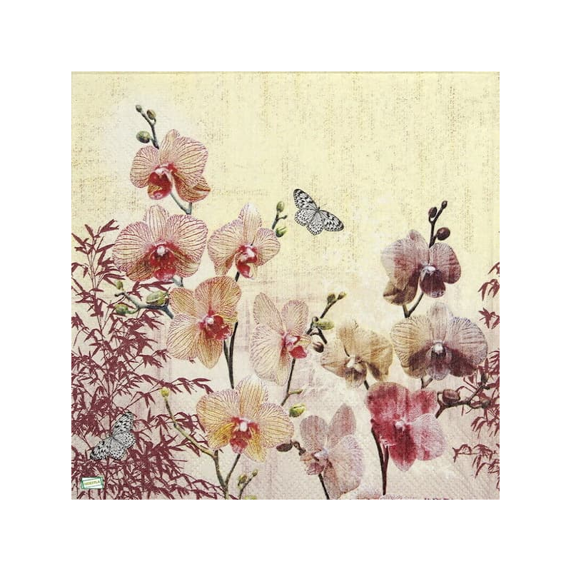 1serviette papier Orchidés-63