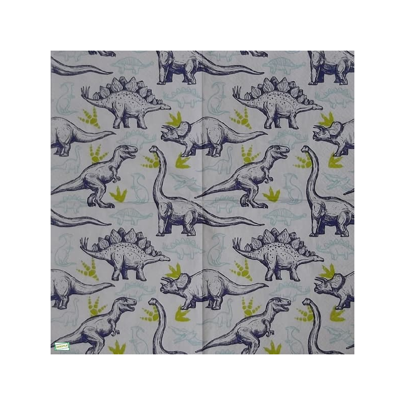 1serviette papier Dinosaures-1