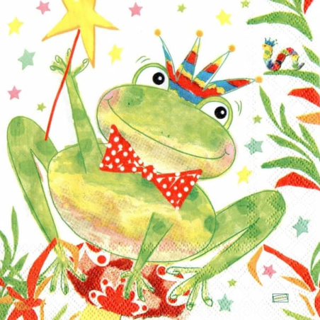 1serviette papier Grenouille-9