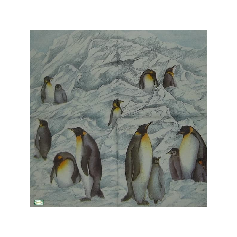 1 serviette Les Pingouins -32