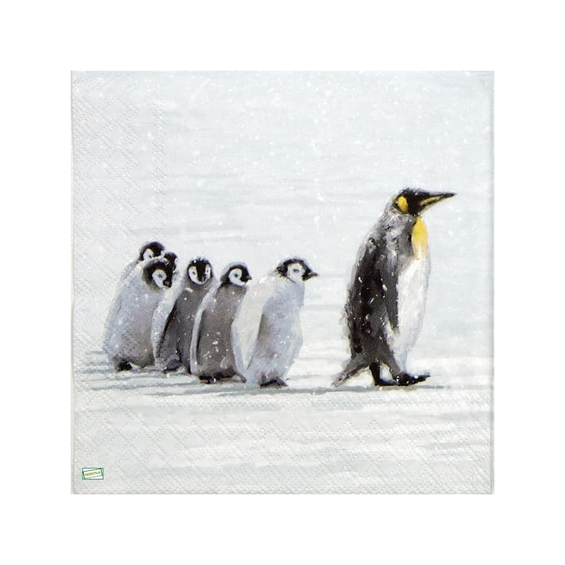 1 serviette Les Pingouins -15