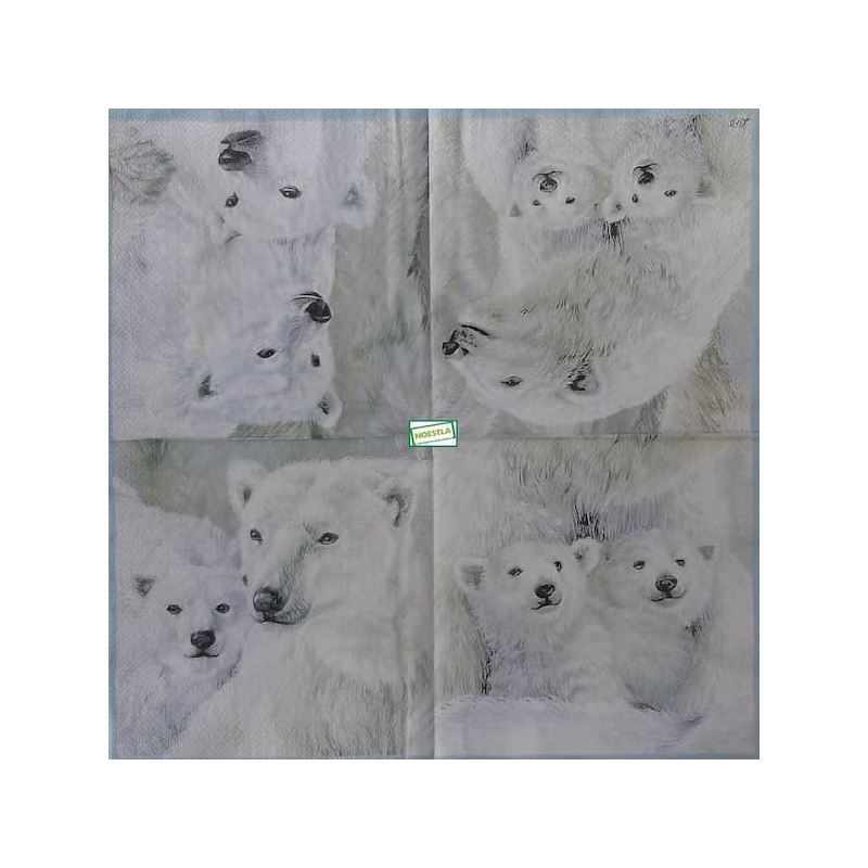 1serviette papier Les Ours-32
