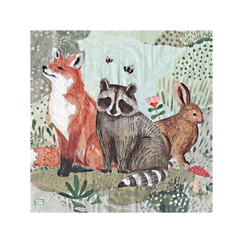 1 serviette Autres Animaux -46