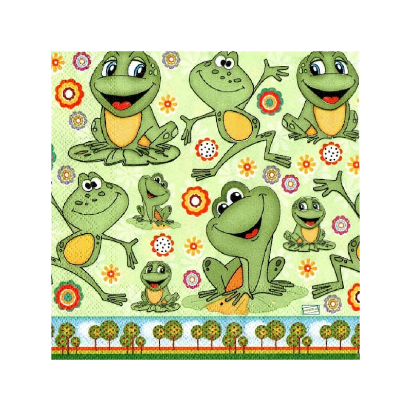 serviette papier Grenouille-49