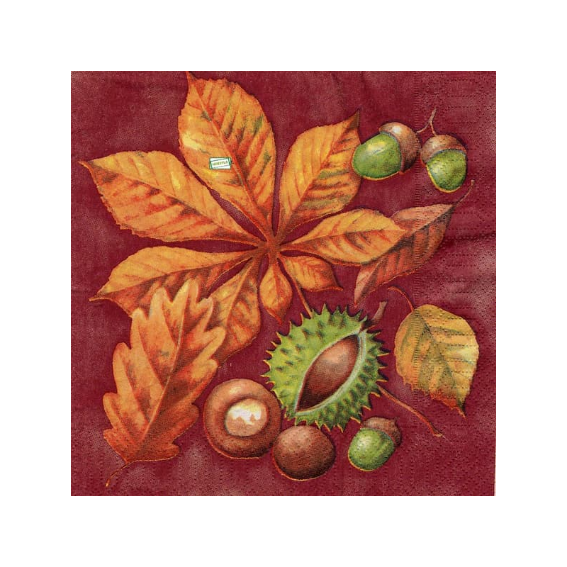 1serviette papier Feuillage-3