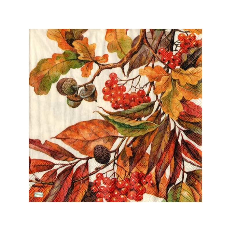 1serviette papier Feuillage-9