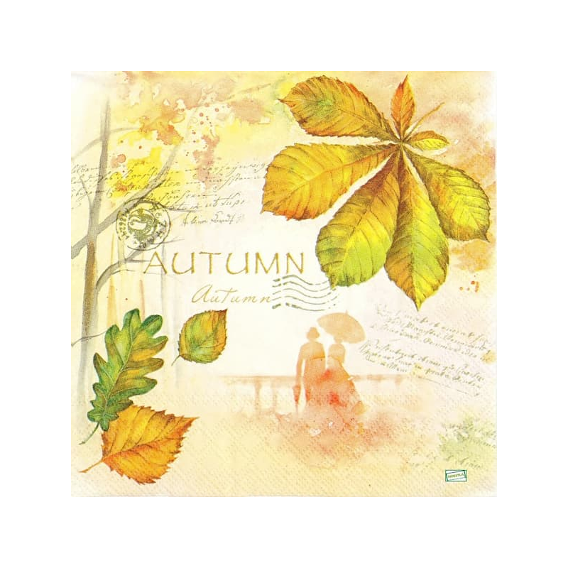 1serviette papier Feuillage-10