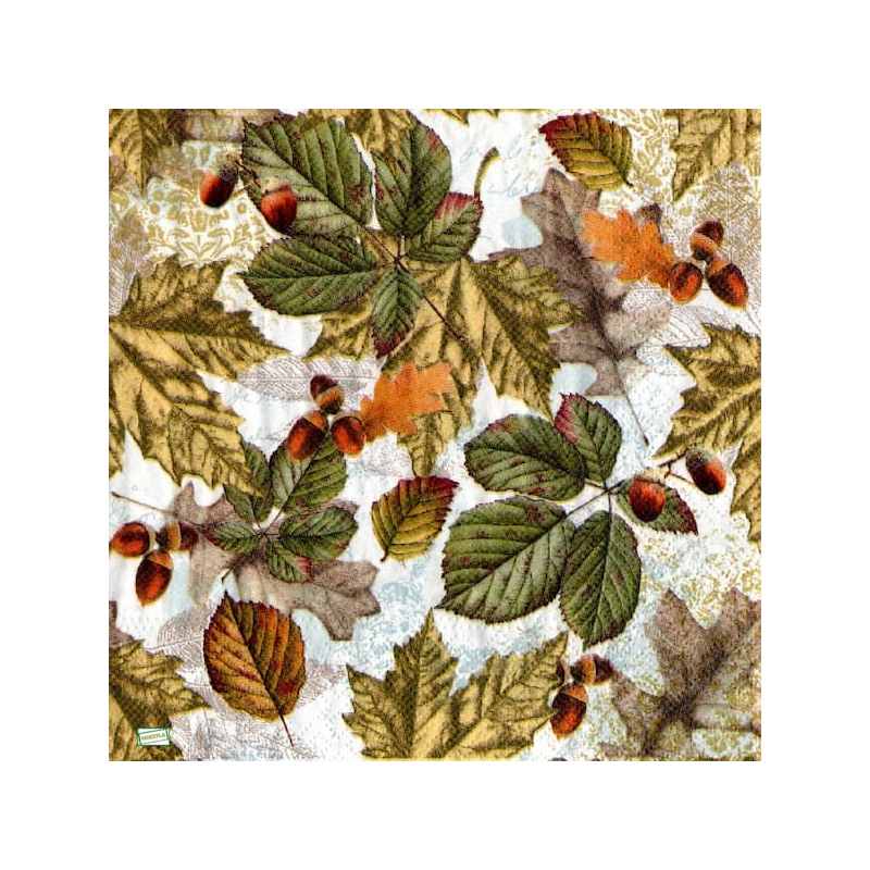 1serviette papier Feuillage-13