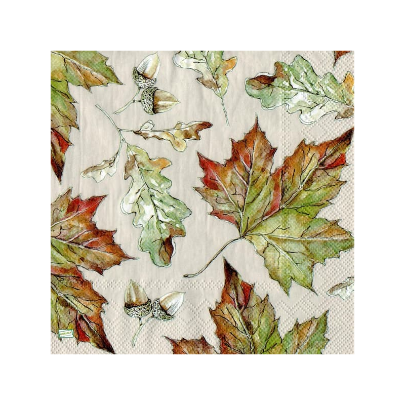 1serviette papier Feuillage-23