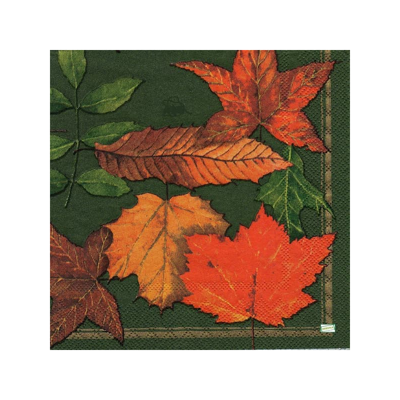1serviette papier Feuillage-24