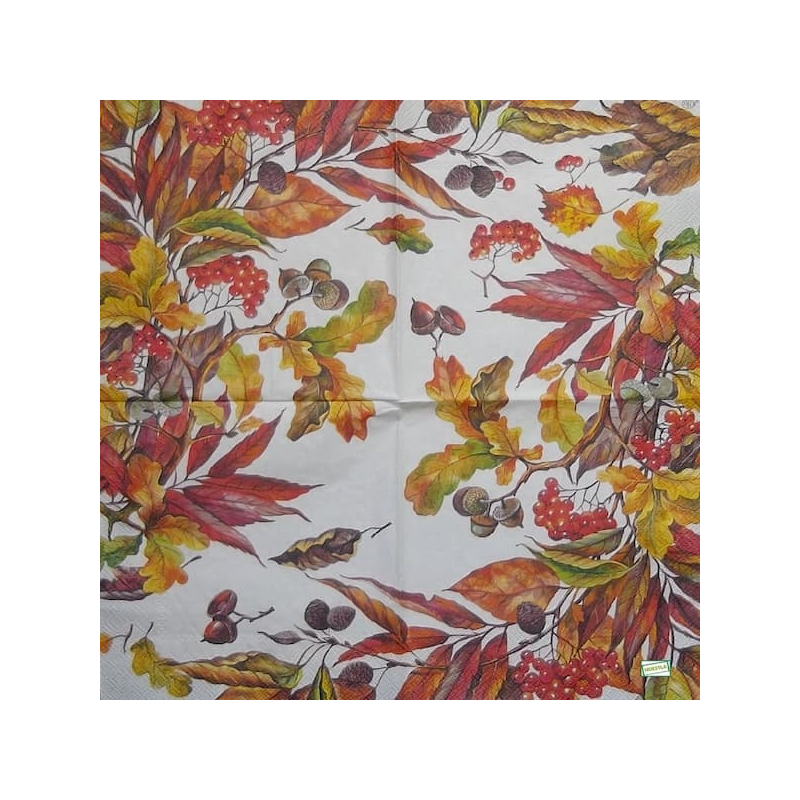 1serviette papier Feuillage-31