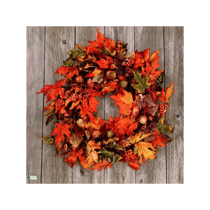 1serviette papier Feuillage-33