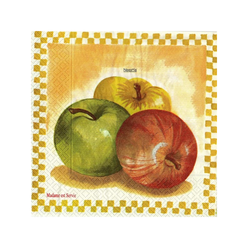 1 serviette Les Pommes-6