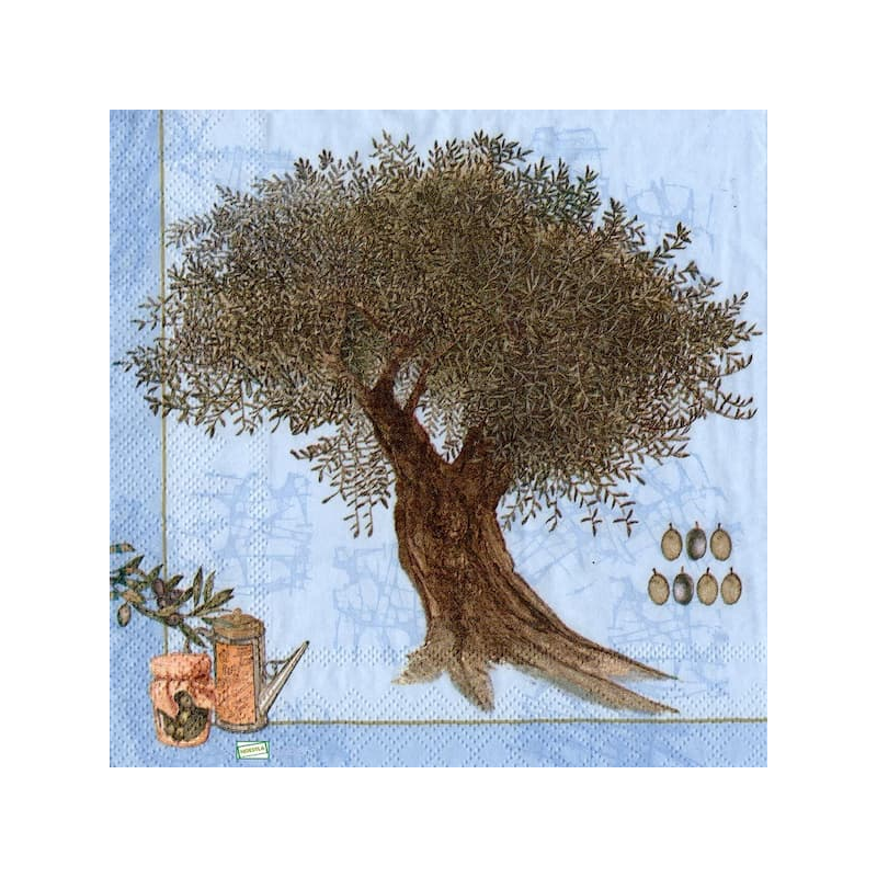 1serviette papier Feuillage-38