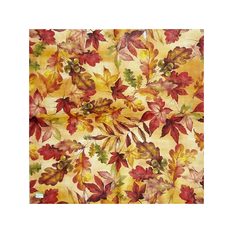 1serviette papier Feuillage-41