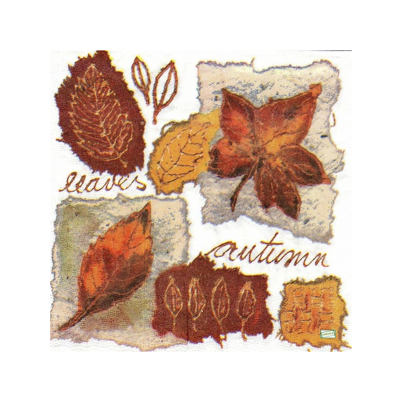 1serviette papier Feuillage-42