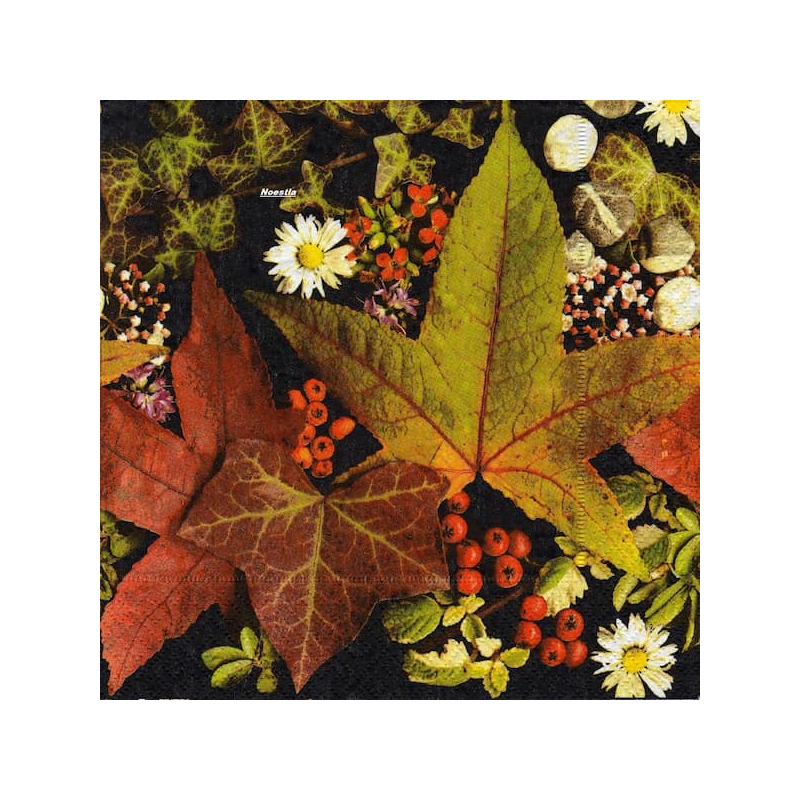 1serviette papier Feuillage-43